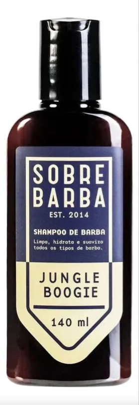 Shampoo Sobrebarba Jungle Boogie 140ml - Melhor shampoo natural e vegano para barba